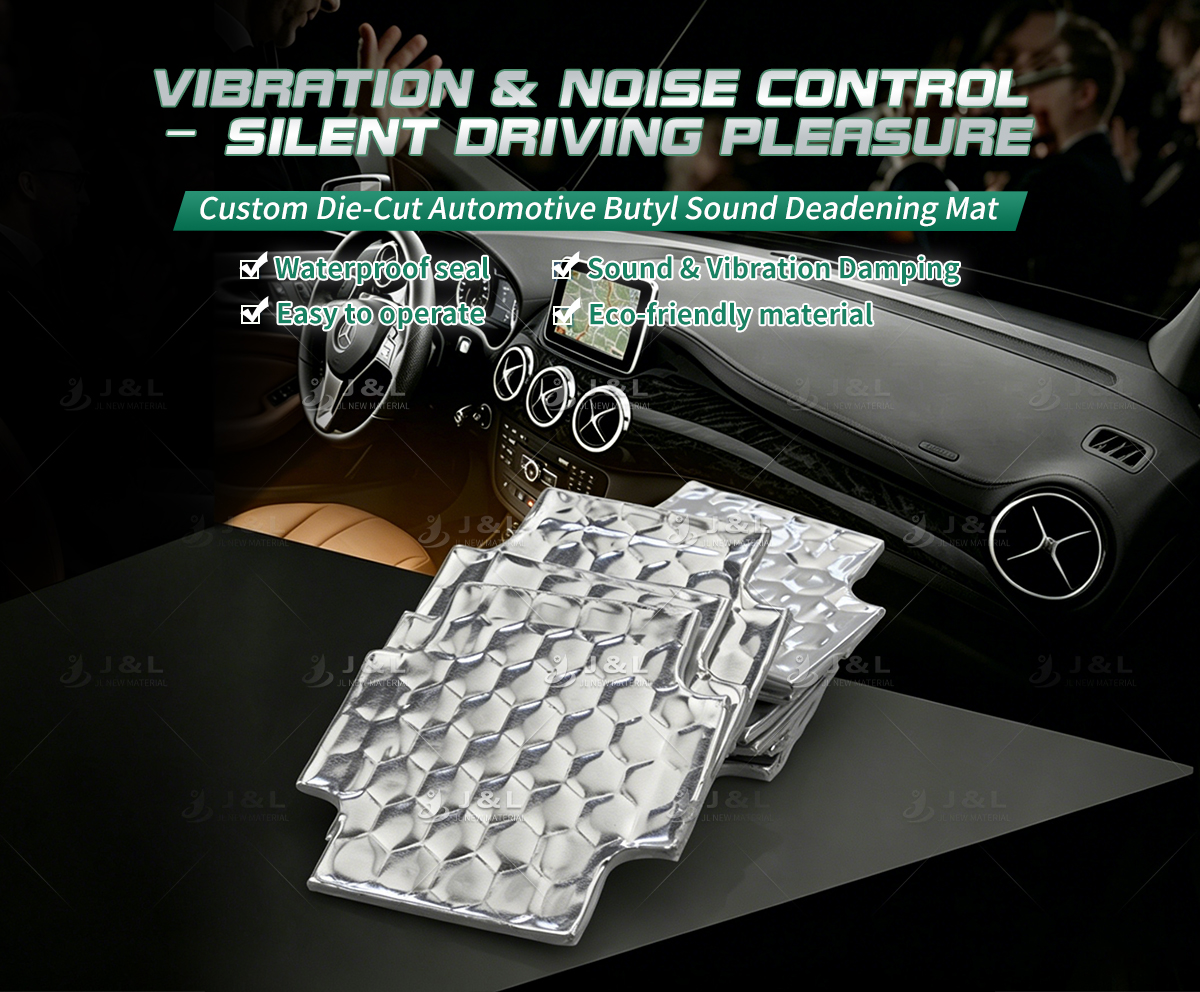 Custom-Die-Cut-Automotive-Butyl-Sound-Deadening-Mat